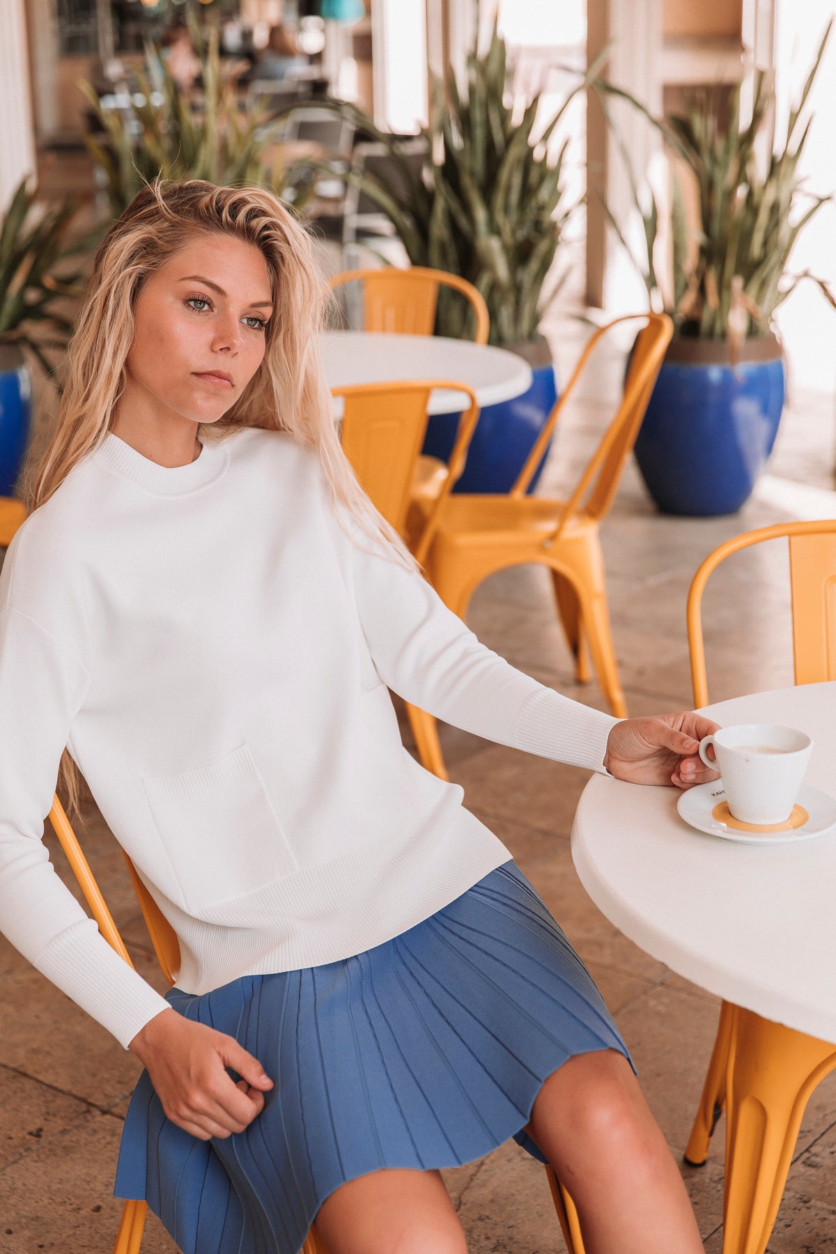 Aleeza Paris Two Pocket Sweater – modest top in Black
